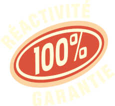 Réactivité 10% garantie
